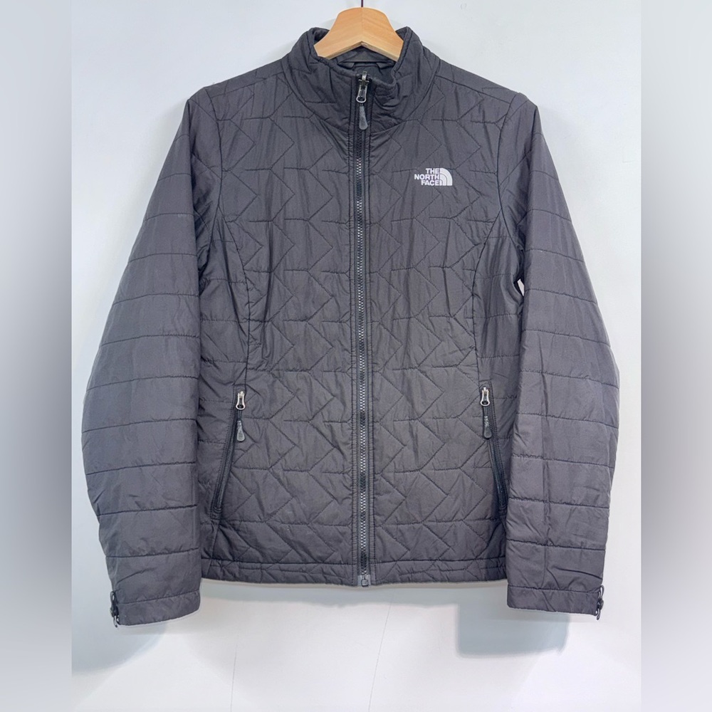 The North Face Women’s Size M White On Black Tamburello Quilted Full Zip Jacket
